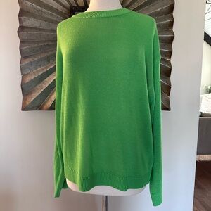 New with Tags $60 Zara Vibrant Green Sweater SIZE XL